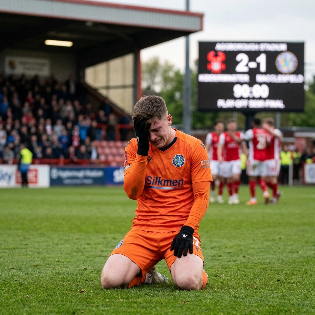 Heartbreak at Aggborough: Silkmen Fall to Kidderminster in Play-Off Semi-Final (May 3) Heartbreak at Aggborough: Silkmen Fall to Kidderminster in Play-Off Semi-Final (May 3)